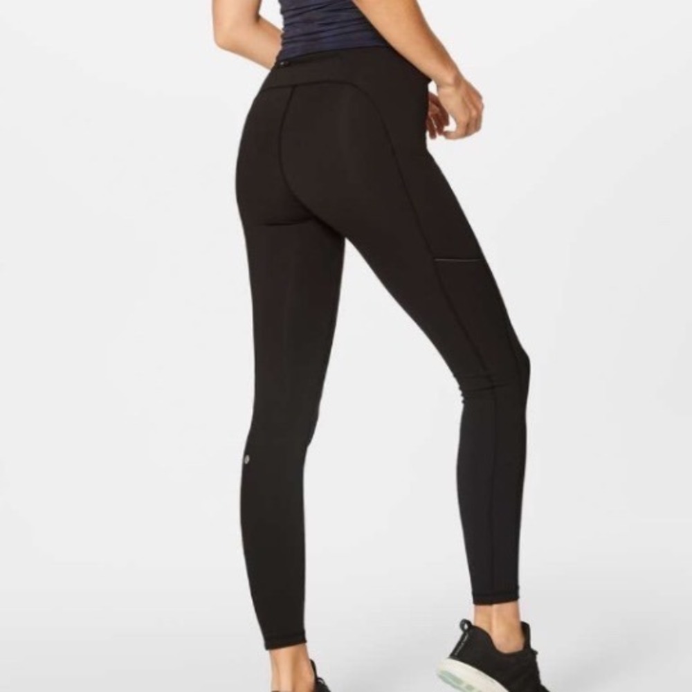 Lululemon Speed Up Tight 28" Full Length Leggings in Black - Size 6 w/ Pockets